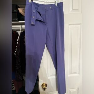 Anne Klein Women's Straight Leg Pants in Purple
